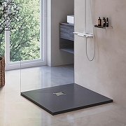 Душевой поддон из искусственного камня RGW Stone Tray (Стоун Трей) ST-G 90х90 16152099-002 цвет Графит-2