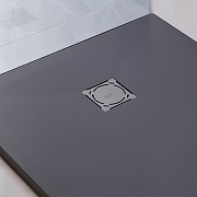 Душевой поддон из искусственного камня RGW Stone Tray (Стоун Трей) ST-G 90х90 16152099-002 цвет Графит-3