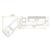 Сифон для душевого поддона RGW S-2-01 5024112010-00 цвет Хром-3