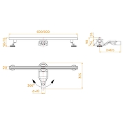 Душевой лоток RGW SDR-51S-80 76215180-13 с решеткой цвет Сатин-8