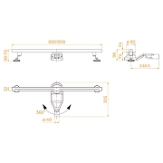 Душевой лоток RGW SDR-52Gr-80 76215280-11 с решеткой цвет Серый-8