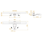 Душевой лоток RGW SDR-53B-80 76215380-04 с решеткой цвет Черный-5