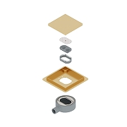 Душевой трап RGW SDR-10Gb-10 79211000-06 с решеткой цвет Золото брашированное / под плитку-6