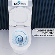 Унитаз-компакт RGW SW-06 80420254-01 цвет Белый с бачком и сиденьем Микролифт-4