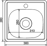 Кухонная мойка Mixline 38 531266 цвет Хром со смесителем Viko V-4110 Хром-13