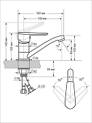 Кухонная мойка Mixline 38 531266 цвет Хром со смесителем Viko V-4110 Хром-14