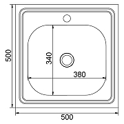 Кухонная мойка Mixline 50 527965 цвет Хром со смесителем Viko V-4110 Хром-13