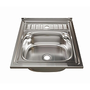 Кухонная мойка Mixline 50 527966 цвет Хром со смесителем Viko V-4110 Хром-1