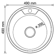 Кухонная мойка Mixline 49 528182 цвет Хром со смесителем Viko V-4110 Хром-13