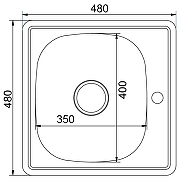 Кухонная мойка Mixline 48 528187 цвет Хром со смесителем Viko V-4110 Хром-13