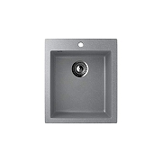Кухонная мойка Ulgran Classic U-404-342 Графит со смесителем Splenka S201.40.09 Графит матовый-1