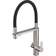 Кухонная мойка Mixline Pro 50 552931 цвет Черный графит со смесителем Swedbe Selene Plus 8440 Нержавеющая сталь Черный-5
