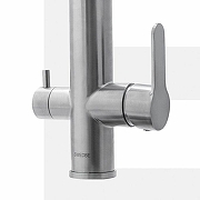 Кухонная мойка Mixline Pro 50 552931 цвет Черный графит со смесителем Swedbe Selene Plus 8440 Нержавеющая сталь Черный-14