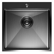 Кухонная мойка Mixline Pro 50 552931 цвет Черный графит со смесителем Swedbe Selene Plus 8440 Нержавеющая сталь Черный-1