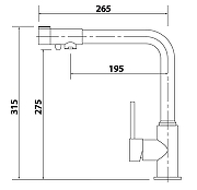 Кухонная мойка Reflexion Como 44 RX2044BL цвет Оружейная сталь со смесителем Kaiser Teka 13044-15 Вороненая сталь-30