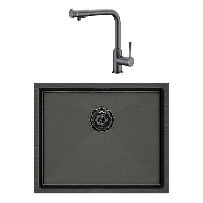 Кухонная мойка Paulmark Next 54 Uni PM215444-GM 