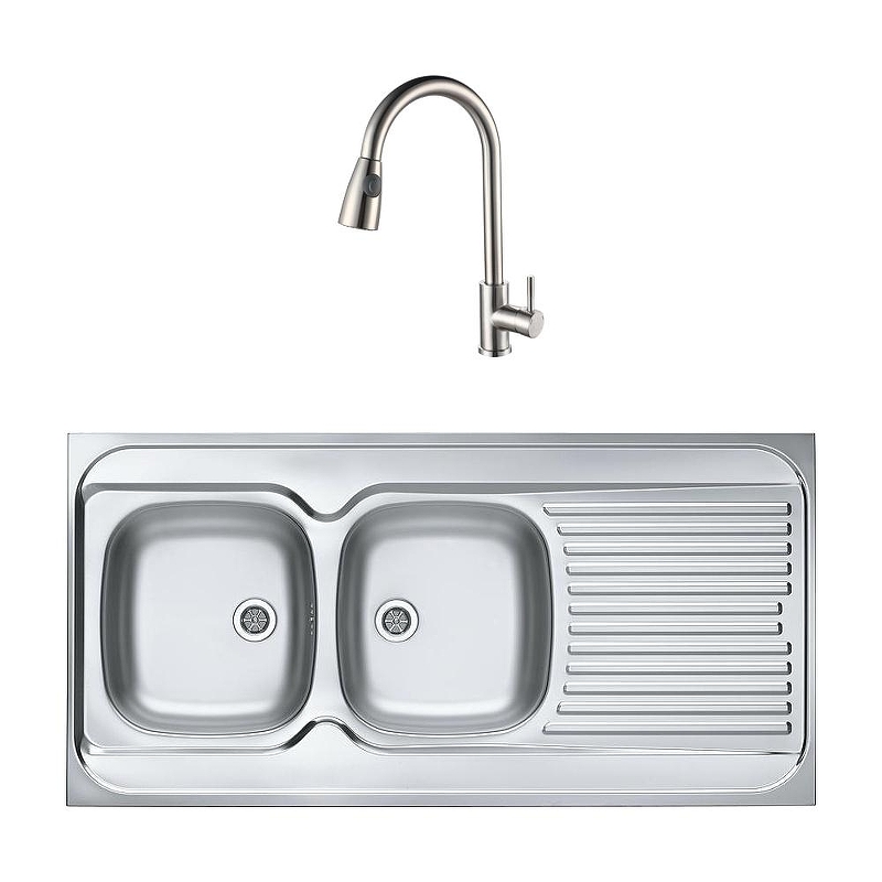 Кухонная мойка Alveus Classic 100 NAT-60 1200x600 L 1009084 