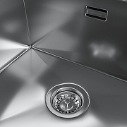 Кухонная мойка Reflexion Iseo 50 RX2250SS цвет Полированная сталь со смесителем Gappo G4099 Нержавеющая сталь-10
