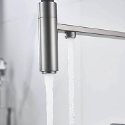 Кухонная мойка Ulgran Quartz Underground 500-09 Асфальт со смесителем Maretti Calabria CA31RGF11 Оружейная сталь-9