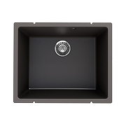 Кухонная мойка Ulgran Quartz Underground 500-09 Асфальт со смесителем Maretti Calabria CA31RGF11 Оружейная сталь-1