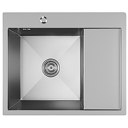 Кухонная мойка Mixline Pro 60 L 551875 цвет Сатин со смесителем Shevanik S128L цвет Сатин-1