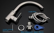 Кухонная мойка Alveus Line 10 NAT-90 980x500 1064281 Натуральная сталь со смесителем Gappo G4099 Нержавеющая сталь-13