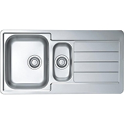 Кухонная мойка Alveus Line 10 NAT-90 980x500 1064281 Натуральная сталь со смесителем Gappo G4099 Нержавеющая сталь-1