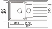 Кухонная мойка Seaman Eco Roma SMR-9750B.B Нержавеющая сталь со смесителем Gappo G4099 Нержавеющая сталь-14