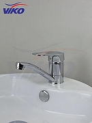Кухонная мойка Ulgran Classic U-404-307 Терракот со смесителем Viko V-7611 Хром-3