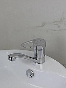 Кухонная мойка Ulgran Classic U-404-307 Терракот со смесителем Viko V-7611 Хром-4