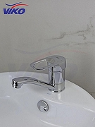 Кухонная мойка Ulgran Classic U-404-307 Терракот со смесителем Viko V-7611 Хром-5