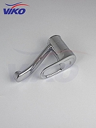 Кухонная мойка Ulgran Classic U-404-307 Терракот со смесителем Viko V-7611 Хром-7