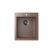 Кухонная мойка Ulgran Classic U-404-307 Терракот со смесителем Viko V-7611 Хром-1