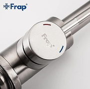 Кухонная мойка Emar Steel 50 T5060L цвет Глянец со смесителем Frap F40899 Нержавеющая сталь-8