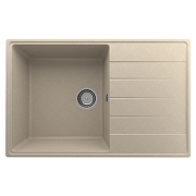 Кухонная мойка Ulgran Quartz Prima 780-03 Десерт со смесителем Frap F40899 Нержавеющая сталь-1