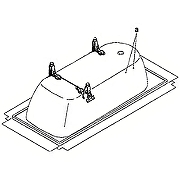 Стальная ванна Kaldewei Saniform Plus 363-1 170x70 111800013001 с покрытием Easy-clean, с ножками 581470000000-12