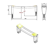 Стальная ванна BLB Europa Mini B15E 105x70 без гидромассажа, с ножками APMSTDBL1-6