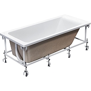Акриловая ванна Roca Easy 170x70 ZRU9302905 без гидромассажа, с каркасом ZRU9302907-10