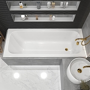 Акриловая ванна Whitecross Vibe 180x75 0105.180075.100 без гидромассажа, с ножками NWT-50-1