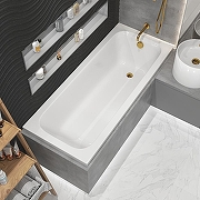 Акриловая ванна Whitecross Vibe 180x75 0105.180075.100 без гидромассажа, с ножками NWT-50-3