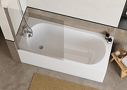 Акриловая ванна Roca Gava 160x70 ZRU9307847 без гидромассажа, с каркасом ZRU9307849-5