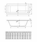 Акриловая ванна Cezares Plane 170x70 PLANE-170-70-45-W37 без гидромассажа, с ножками LEG-KIT-100-3