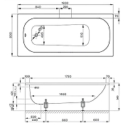 Стальная ванна Bette Form 190x80 2951-000 AD PLUS с шумоизоляцией и антигрязевым покрытием, с ножками B23-1500-6