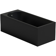 Акриловая ванна Corpa Nera Francesca 170x75 CN05024BLM Черная матовая без гидромассажа, с ножками CN05T035-3