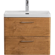 Тумба с раковиной BelBagno Due 60 DUE-600-2C-SO-RN-P+60 BB-8076-3-60 подвесная Rovere Nature