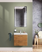 Тумба с раковиной BelBagno Due 60 DUE-600-2C-SO-RN-P+60 BB-8076-3-60 подвесная Rovere Nature-9