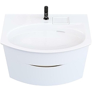 Тумба с раковиной Kerama Marazzi Riva 80 RV.80\WHT.M+Riva 80 RV.wb.80 подвесная Белая матовая-2