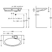 Тумба с раковиной Kerama Marazzi Riva 80 RV.80\WHT.M+Riva 80 RV.wb.80 подвесная Белая матовая-16
