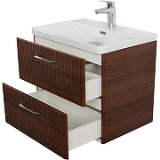 Тумба с раковиной BelBagno Due 50 DUE-500-2C-SO-NOCE-P+50 BB-8076-3-50 подвесная Noce-3