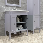 Тумба с раковиной Caprigo Albion Concept 70 34011-SF028+70 Y-070В Серая матовая-2